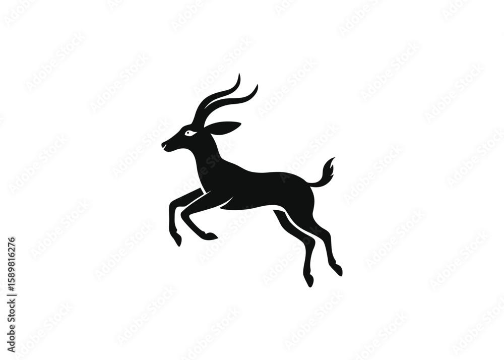 Fototapeta premium deer silhouette vector