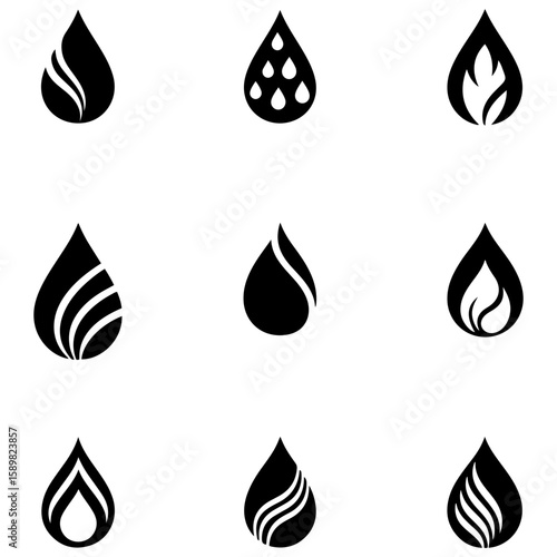 A specialized bundle of fuel icons for designers working with automotive and transport clients
