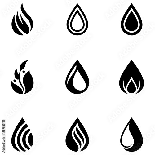 Uniquely stylized vector icons for designers aiming to create truly original and custom logos