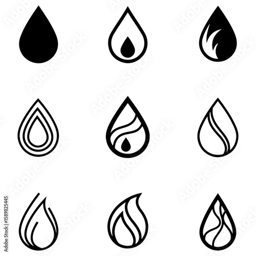 A selection of modern pictograms for building a cohesive visual language for any business