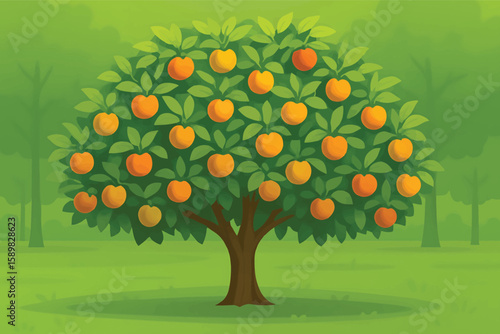 ChatGPT said:
🧡 Juicy peaches bloom under a vibrant green sky 🌳 — download this AI-crafted tree illustration for your next project and feel the joy of nature! 🧡 — Only on Adobe Stock!