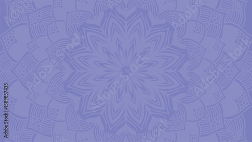 Round mandala on colorfull gradient background. Translucent mesh pattern in the form of a mandala. Mandala with floral patterns. Pastel Yoga template. Gradient background with round mandala.Vishal