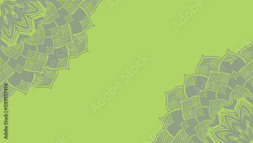 Round mandala on colorfull gradient background. Translucent mesh pattern in the form of a mandala. Mandala with floral patterns. Pastel Yoga template. Gradient background with round mandala.Vishal