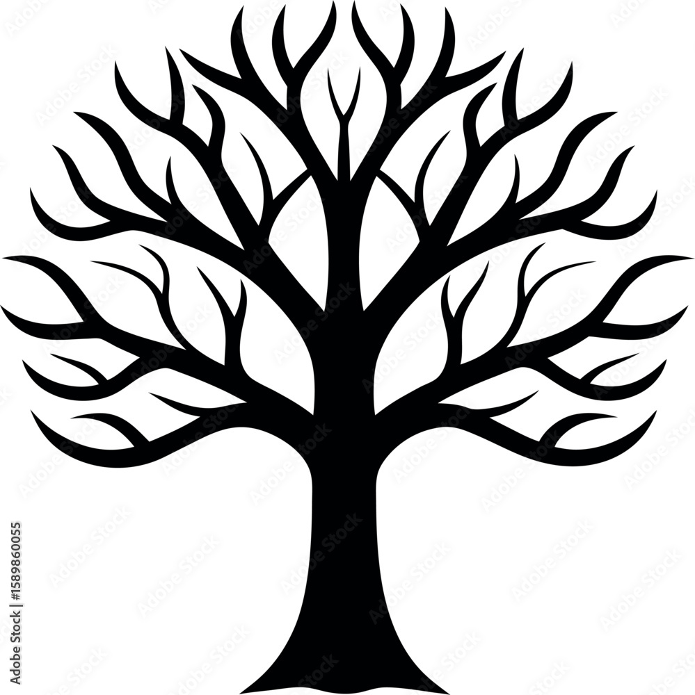 Obraz premium Bare Tree Silhouette