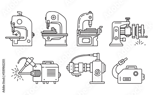 Industrial machinery and welding equipment metalworking