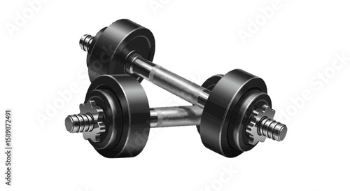 dumbbell isolated on white
