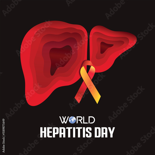 hepatitis awareness vector design