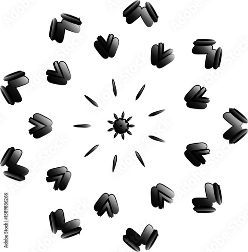 Virtual Vector Opulence – Curved Vector Icons for Digital Privilege & Prestige