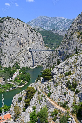 Fototapeta Naklejka Na Ścianę i Meble -  Cetina River, Omiš, Croatia, Europe