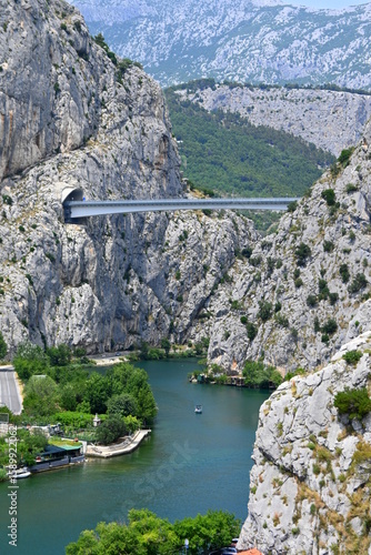 Fototapeta Naklejka Na Ścianę i Meble -  Cetina River, Omiš, Croatia, Europe