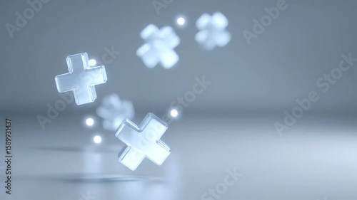 Medical Status Icons in Clean Space for Health Monitoring
