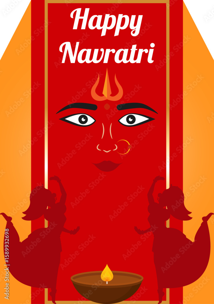 Obraz premium Happy Navratri