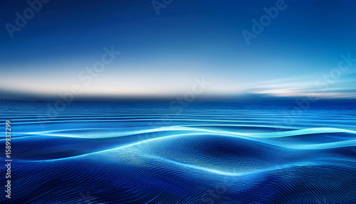 blue light waves patterns