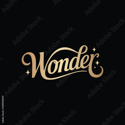 Wonder Logo Elegant Script Font for Beauty, Wellness, or Lifestyle Brand