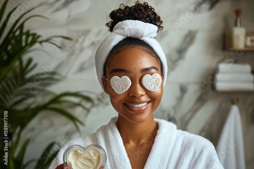 Relaxing Spa Session Highlights Skincare Treatment in Modern Bathroom