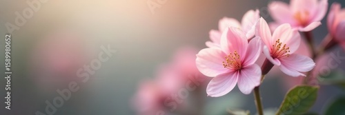 Faintly focused, pale pink flower cluster, dreamy backdrop , delicate, airy