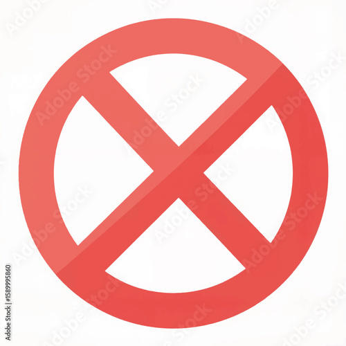 Red prohibition sign with circular background design Free Download Red prohibition sign with circular background design - GFXLoad