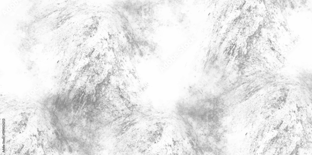 Fototapeta premium Silver watercolor painting textured design on white background. Paint leaks and Ombre effects. Luxurious white marble texture, concrete wall white color for the background. cloudscape atmosphere