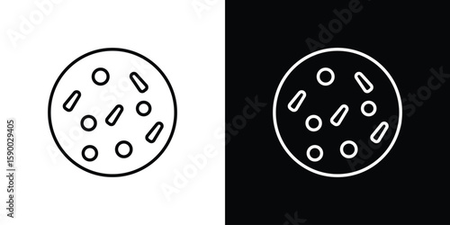 Thalassaemia icon black vector concept - stock vector.
