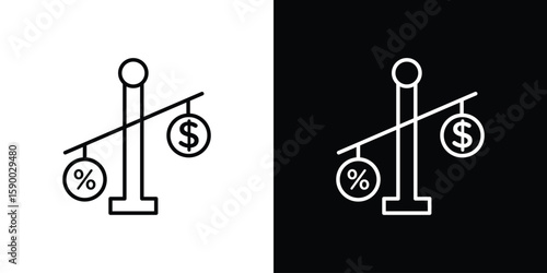 Taxes icon black vector concept - stock vector.