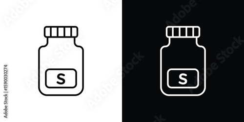 Solvent icon black vector concept - stock vector.