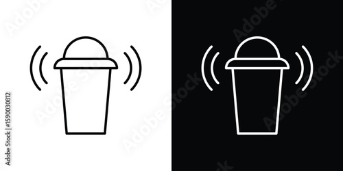 Shaker icon black vector concept - stock vector.