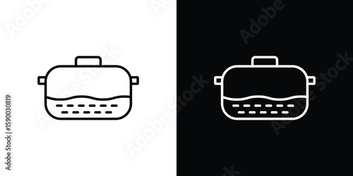 Sewerage tank icon black vector concept - stock vector.