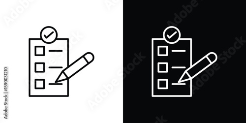 Requirements icon black vector concept - stock vector.