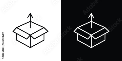 Product release icon black vector concept - stock vector.