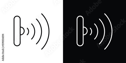 Infrared icon black vector concept - stock vector.