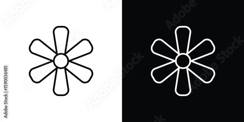 Hypericum icon black vector concept - stock vector.