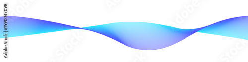 Smooth gradient wave design in cyan and blue tones. Perfect for technology, digital, music, or modern presentation backgrounds