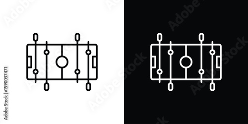 Foosball icon black vector concept - stock vector.