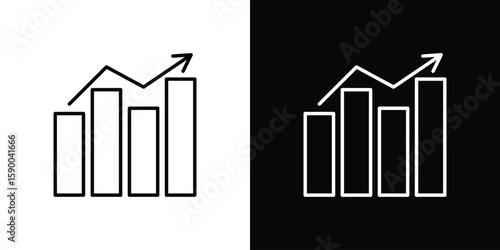 Benchmarking icon black vector concept - stock vector.