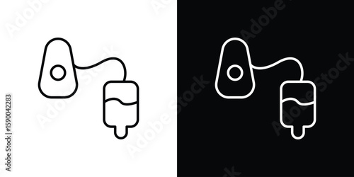 Anesthesia icon black vector concept - stock vector.