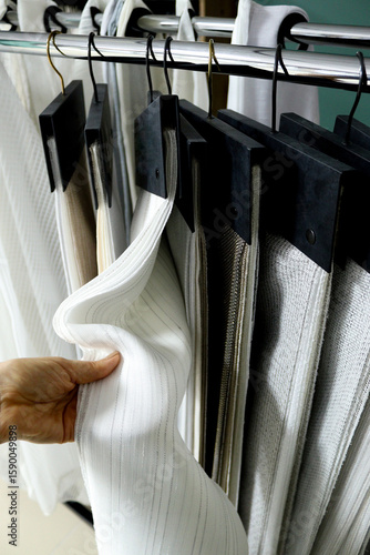 beige curtain sample
