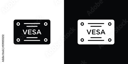 Vesa icon vector flat symbol, glyph sign. icon concept illustration