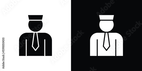 Valet icon vector flat symbol, glyph sign. icon concept illustration