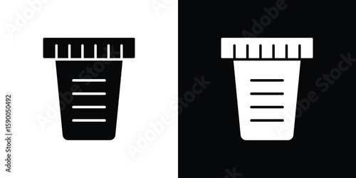 Urine test icon vector flat symbol, glyph sign. icon concept illustration
