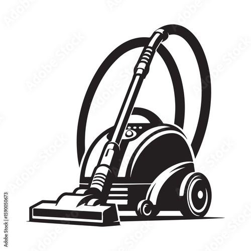 vector illustration of a vacuum cleaner