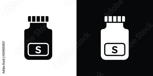 Solvent icon vector flat symbol, glyph sign. icon concept illustration