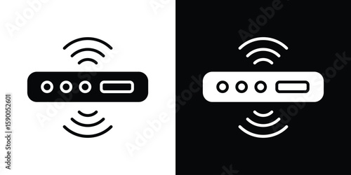 Sensor icon vector flat symbol, glyph sign. icon concept illustration