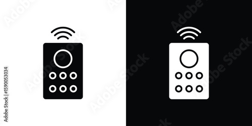 Remote control icon vector flat symbol, glyph sign. icon concept illustration