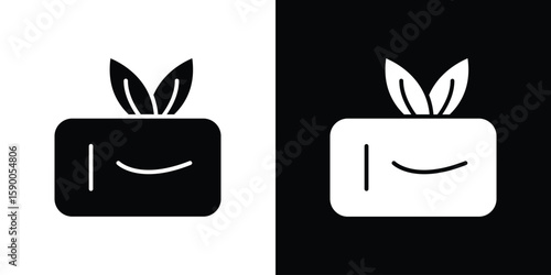 Mint gum icon vector flat symbol, glyph sign. icon concept illustration