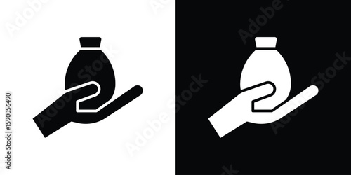 Inheritance law icon vector flat symbol, glyph sign. icon concept illustration