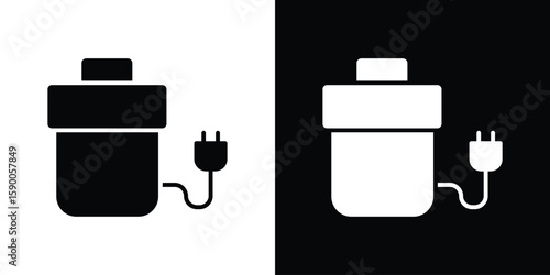 Garbage disposal icon vector flat symbol, glyph sign. icon concept illustration
