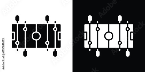 Foosball icon vector flat symbol, glyph sign. icon concept illustration