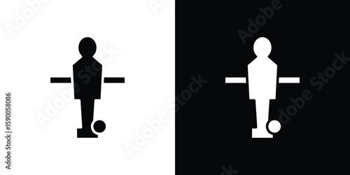Foosball icon vector flat symbol, glyph sign. icon concept illustration