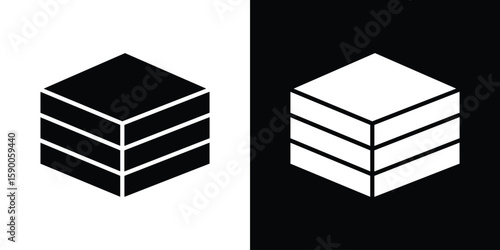 Data center icon vector flat symbol, glyph sign. icon concept illustration