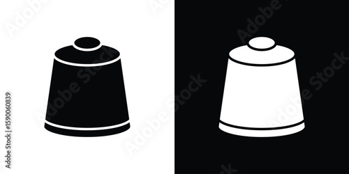 Coffee capsule icon vector flat symbol, glyph sign. icon concept illustration